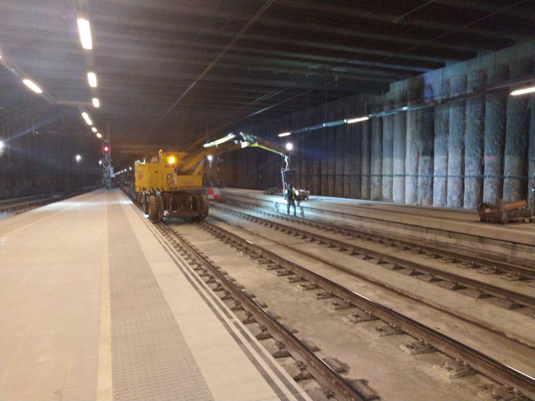 Obras en la estación de Castelló Obras en la estación de Castelló