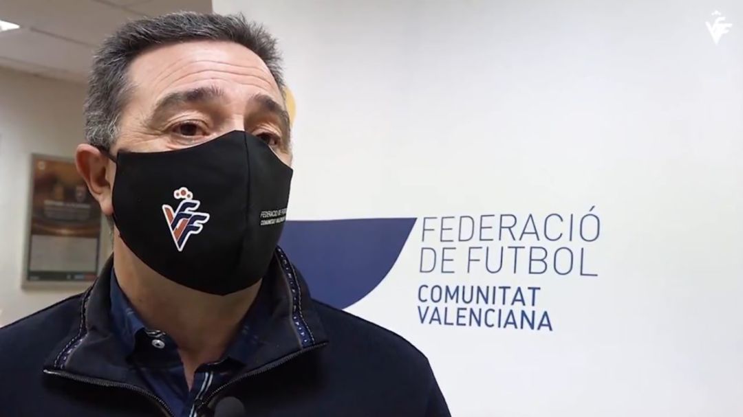 El president de la FFCV, Salvador Gomar El president de la FFCV, Salvador Gomar