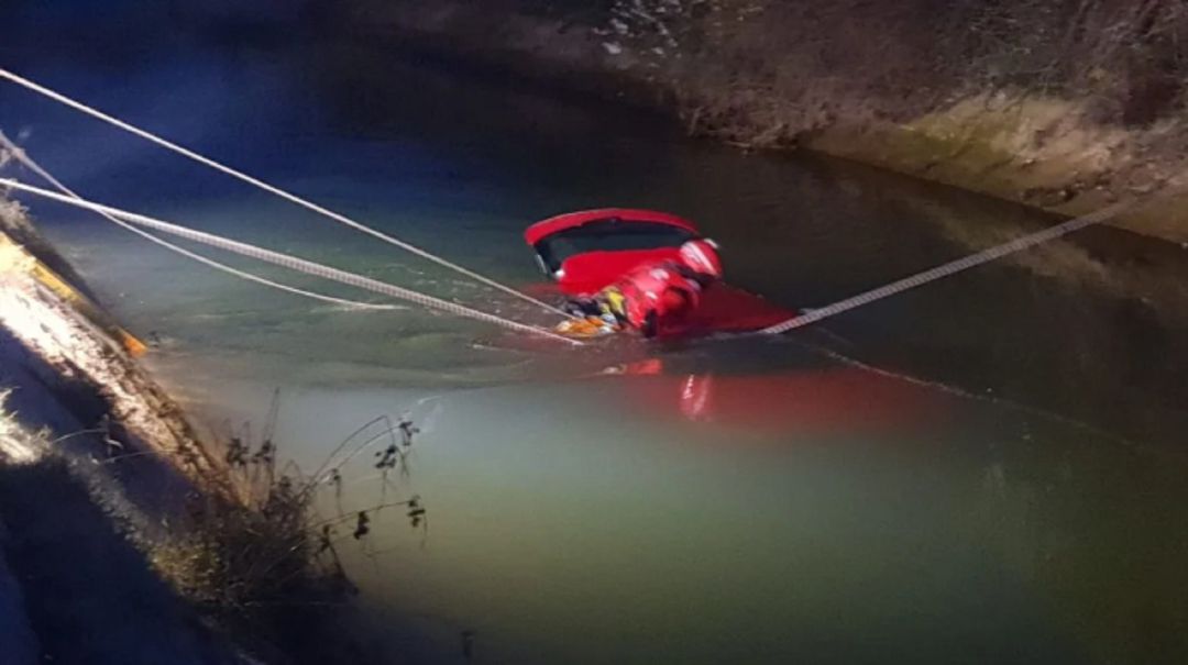 Imagen del accidente de tráfico en Alfaro. Imagen del accidente de tráfico en Alfaro.