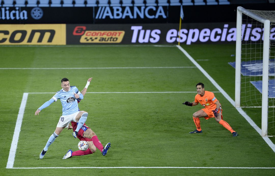Iago Aspas en Balaídos en el partido ante el Elche Iago Aspas en Balaídos en el partido ante el Elche