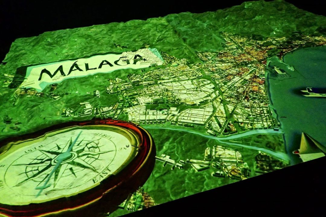 Maquetas de mapas de Málaga Maquetas de mapas de Málaga