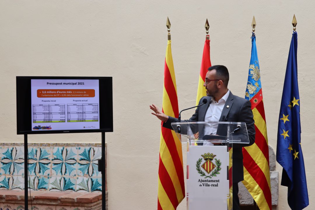 Benlloch ha explicado que las cuentas aumentan en 3,6 millones más respecto a la previsión que anunció en el mes de diciembre Benlloch ha explicado que las cuentas aumentan en 3,6 millones más respecto a la previsión que anunció en el mes de diciembre