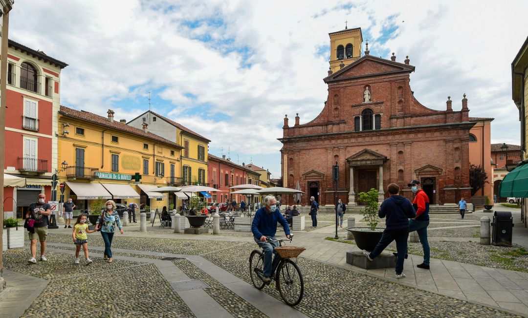 La ciudad de Codogno, donde se registró el primer caso de COVID-19 autóctono en Europa. La ciudad de Codogno, donde se registró el primer caso de COVID-19 autóctono en Europa.