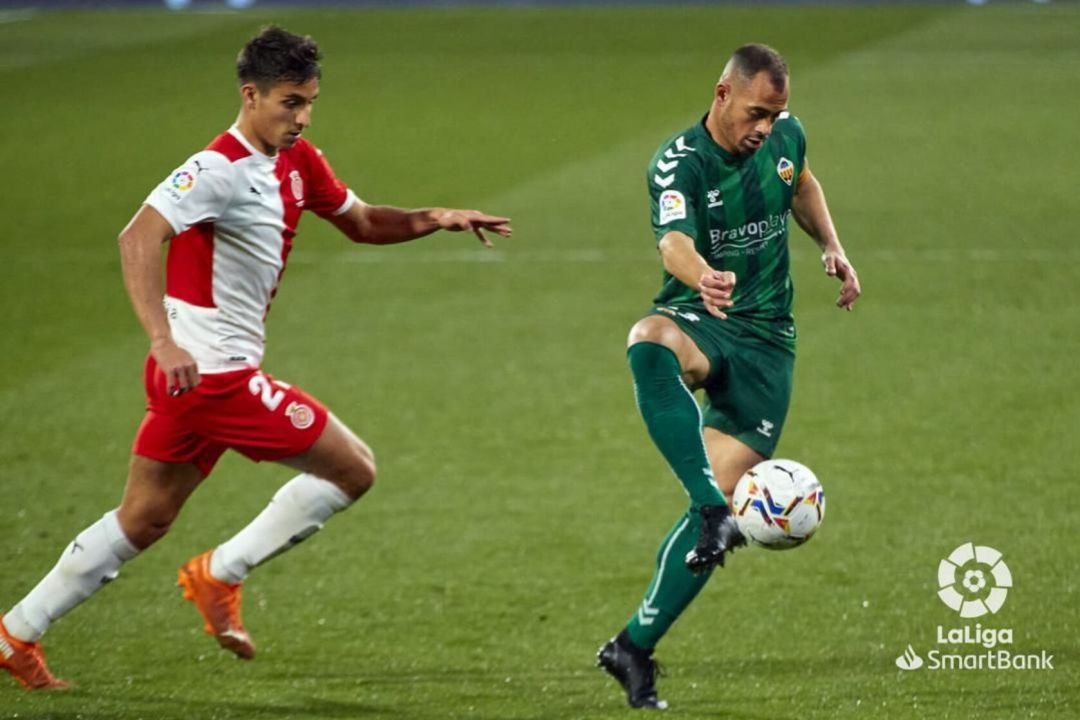 César Díaz ha sido el capitán del CD Castellón en Girona César Díaz ha sido el capitán del CD Castellón en Girona
