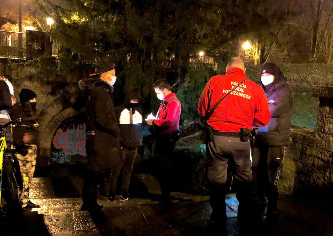 Botellón ocurrido en Pamplona Botellón ocurrido en Pamplona
