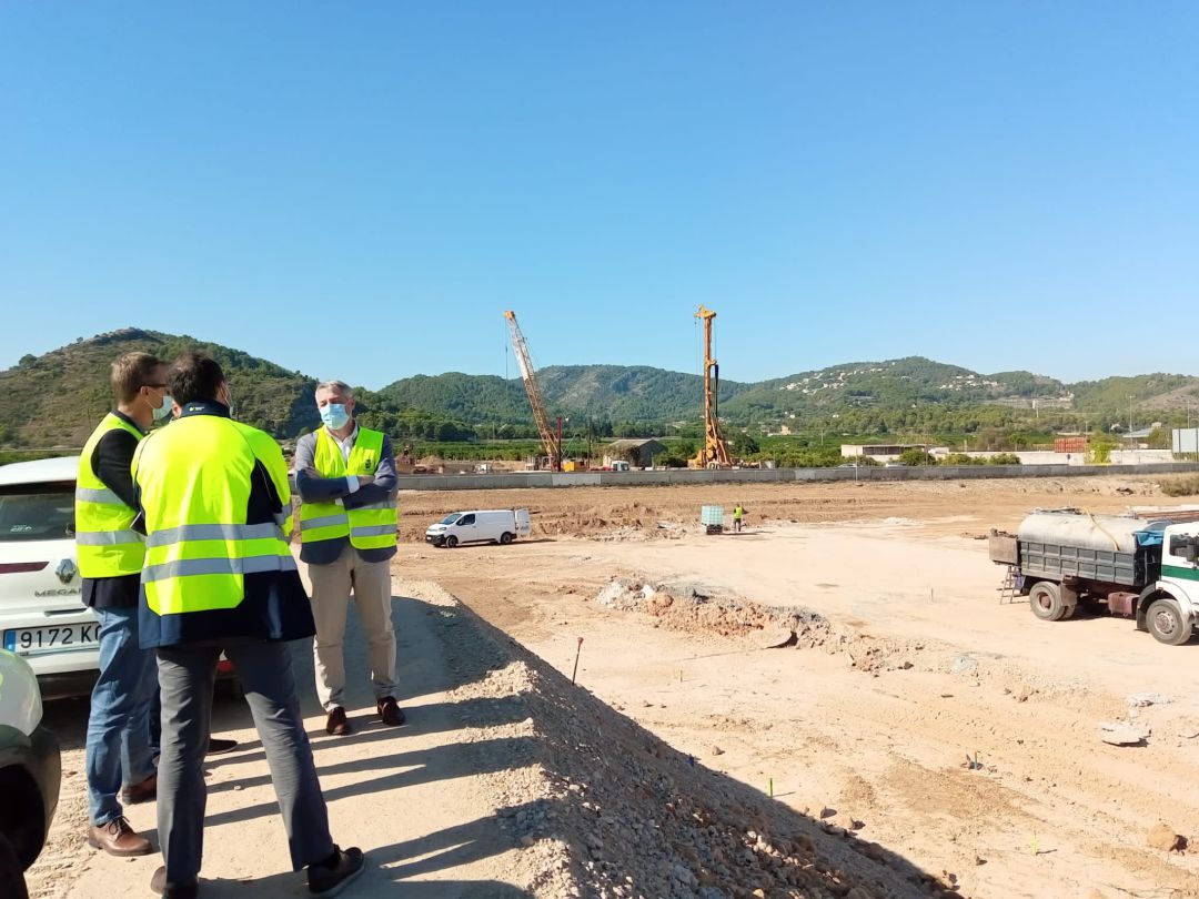 Obras en la variante sur de Oliva Obras en la variante sur de Oliva