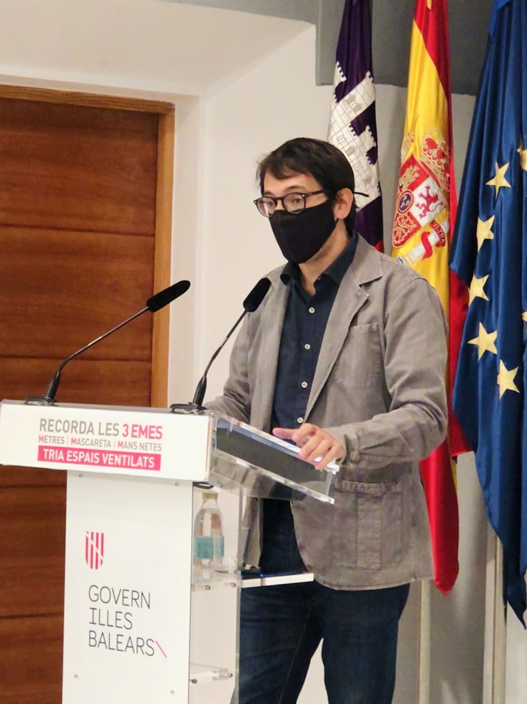 Iago Negueruela, portavoz del Govern Iago Negueruela, portavoz del Govern