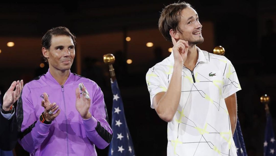 Rafa Nadal y Daniil Medvedev. Rafa Nadal y Daniil Medvedev.