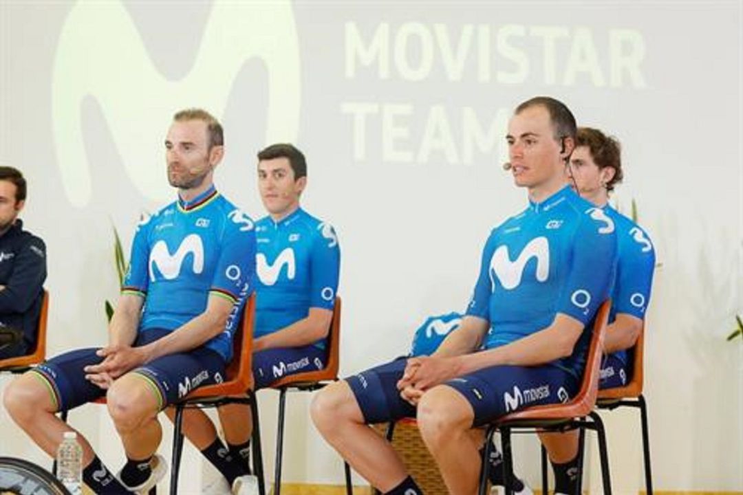 Presentación del Movistar Team 2021, con Alejandro Valverde, Marc Soler y Enric Mas Presentación del Movistar Team 2021, con Alejandro Valverde, Marc Soler y Enric Mas