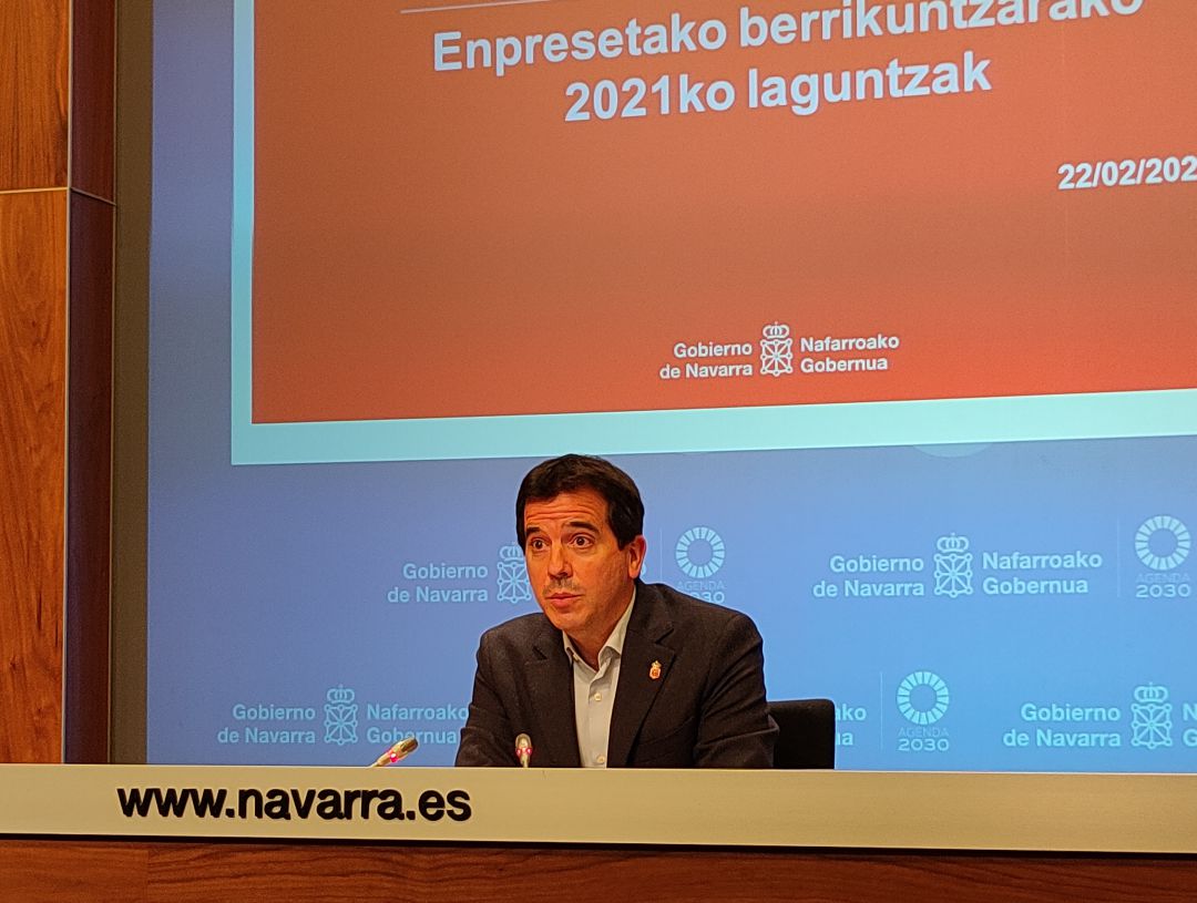 Mikel Irujo, consejero de Desarrollo Económico del Gobierno de Navarra. Mikel Irujo, consejero de Desarrollo Económico del Gobierno de Navarra.