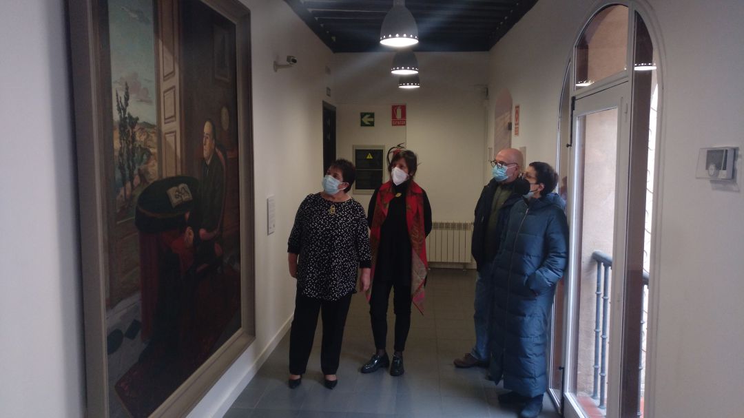 Retrado de Antonio Machado en la Casa de la Lectura Retrado de Antonio Machado en la Casa de la Lectura