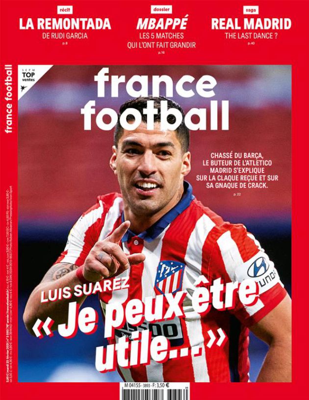 Luis Suárez, en la portada: "Puedo ser útil..." Luis Suárez, en la portada: "Puedo ser útil..."