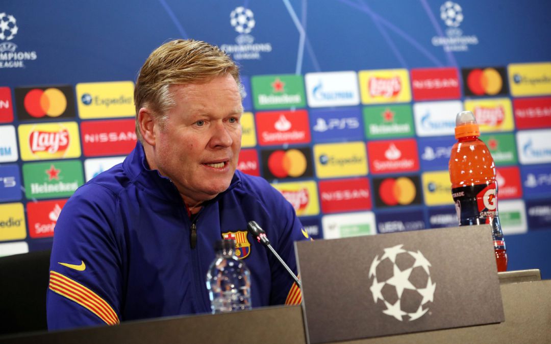 Ronald Koeman, en rueda de prensa Ronald Koeman, en rueda de prensa