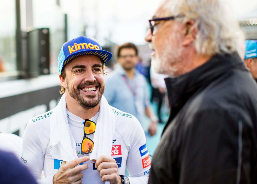 Fernando Alonso y Flavio Briatore. Fernando Alonso y Flavio Briatore.