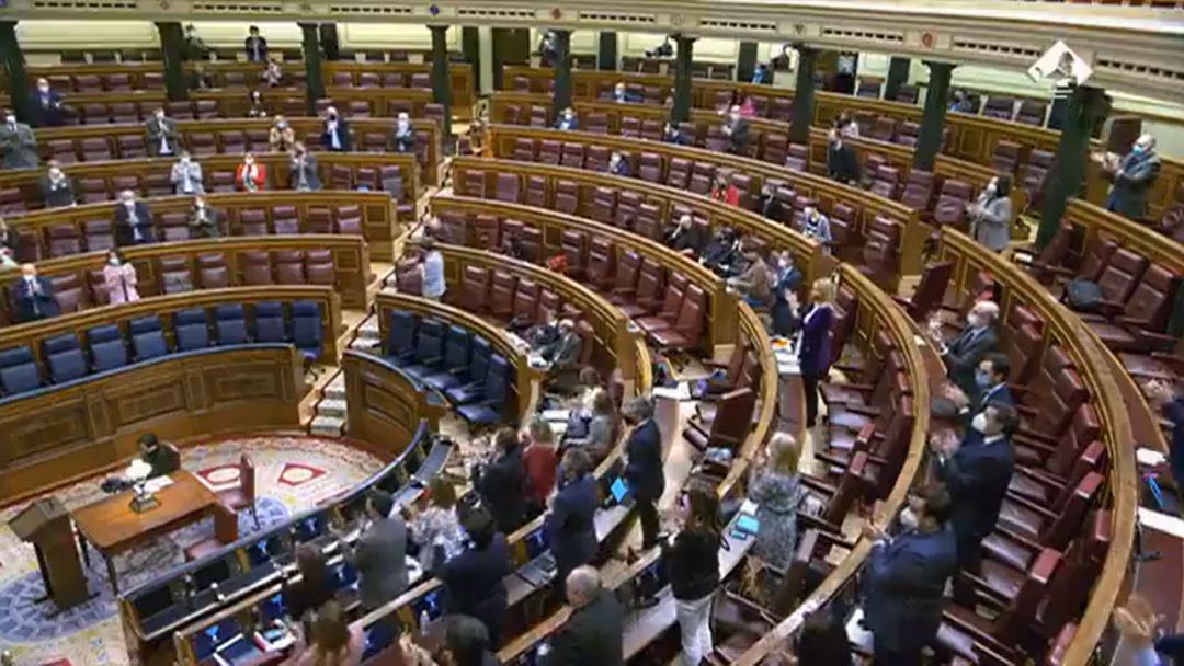 Momento en el que Meritxell Bate, ha interrumpido el debate del Pleno del Congreso Momento en el que Meritxell Bate, ha interrumpido el debate del Pleno del Congreso