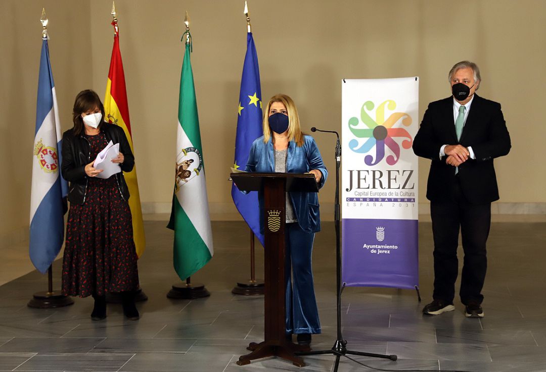 La alcaldesa Mamen Sánchez durante el acto La alcaldesa Mamen Sánchez durante el acto