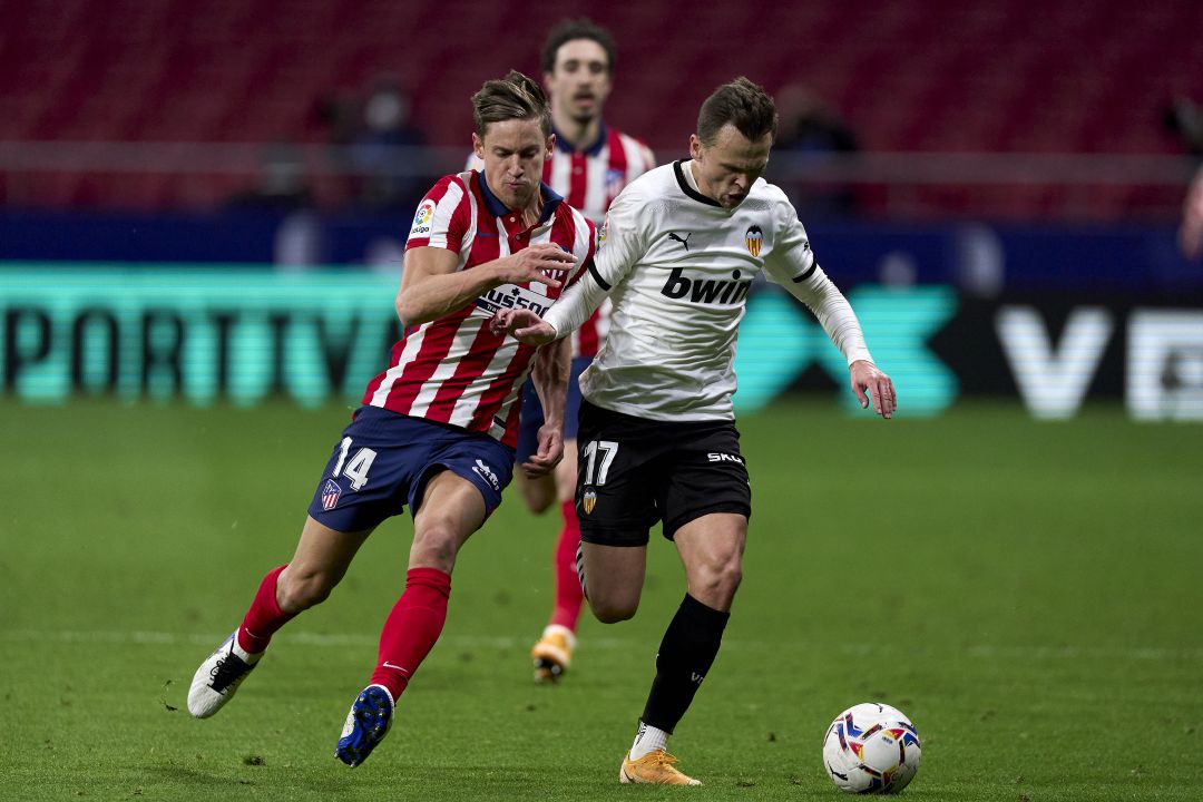 Denis Cheryshev durante un lance del partido contra el Atlético de Madrid en el que sufrió su última lesión Denis Cheryshev durante un lance del partido contra el Atlético de Madrid en el que sufrió su última lesión