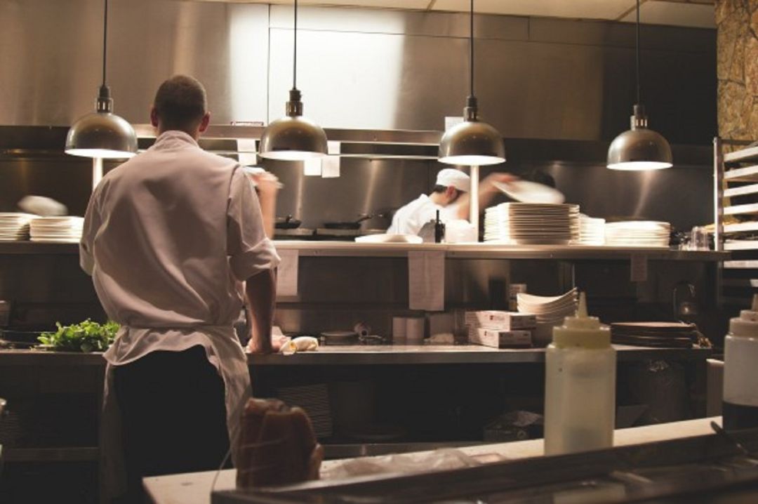 Cocina de un restaurante. Cocina de un restaurante.