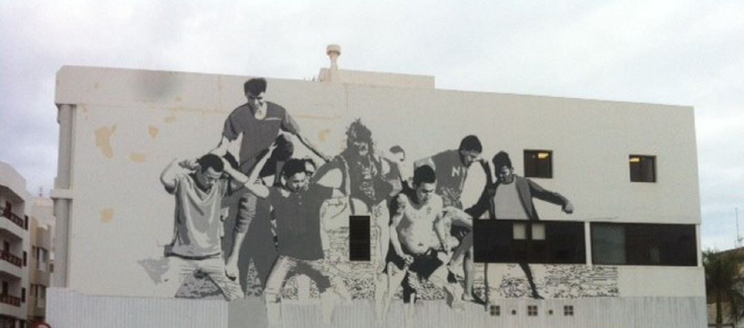 Mural de una actividad del proyecto IMAGO, de Trib-Arte en 2016. Mural de una actividad del proyecto IMAGO, de Trib-Arte en 2016.