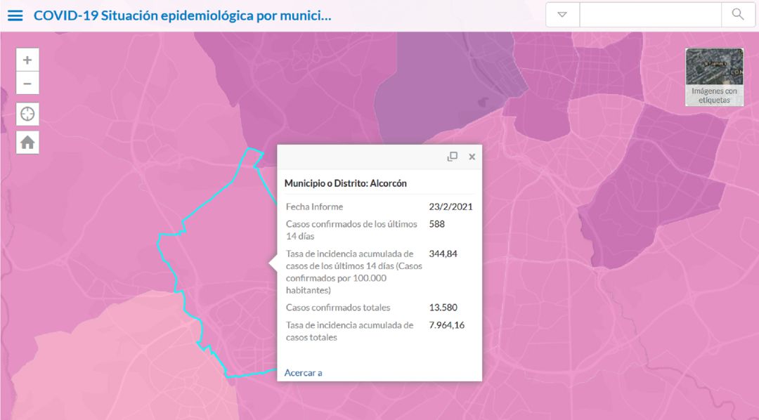 Situación epidemiológica de Alcorcón a 23 de febrero de 2021 Situación epidemiológica de Alcorcón a 23 de febrero de 2021