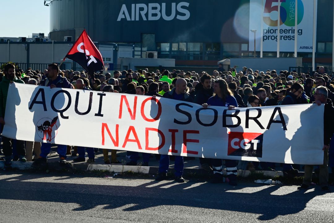 Concentración a las puertas de la factoría de Getafe hace justo un año. Concentración a las puertas de la factoría de Getafe hace justo un año.