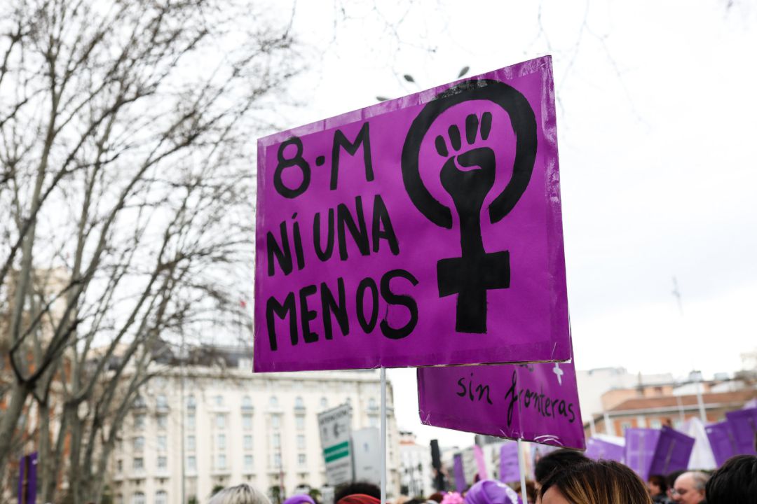 Manifestación del 8M (Día Internacional de la Mujer) en Madrid a 8 de marzo de 2020. Manifestación del 8M (Día Internacional de la Mujer) en Madrid a 8 de marzo de 2020.