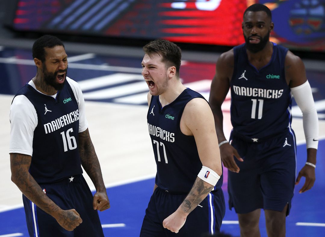 Luka Doncic, en los momentos finales del partido Luka Doncic, en los momentos finales del partido