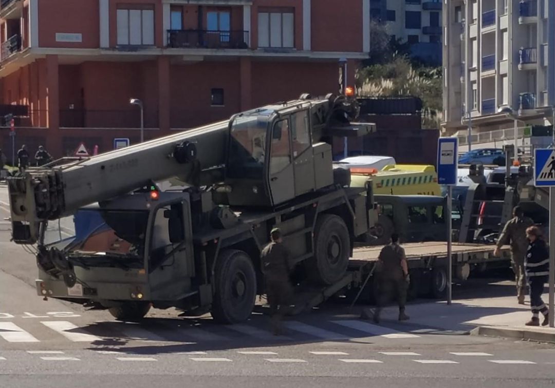 Efectivos militares en Castro Urdiales. Efectivos militares en Castro Urdiales.