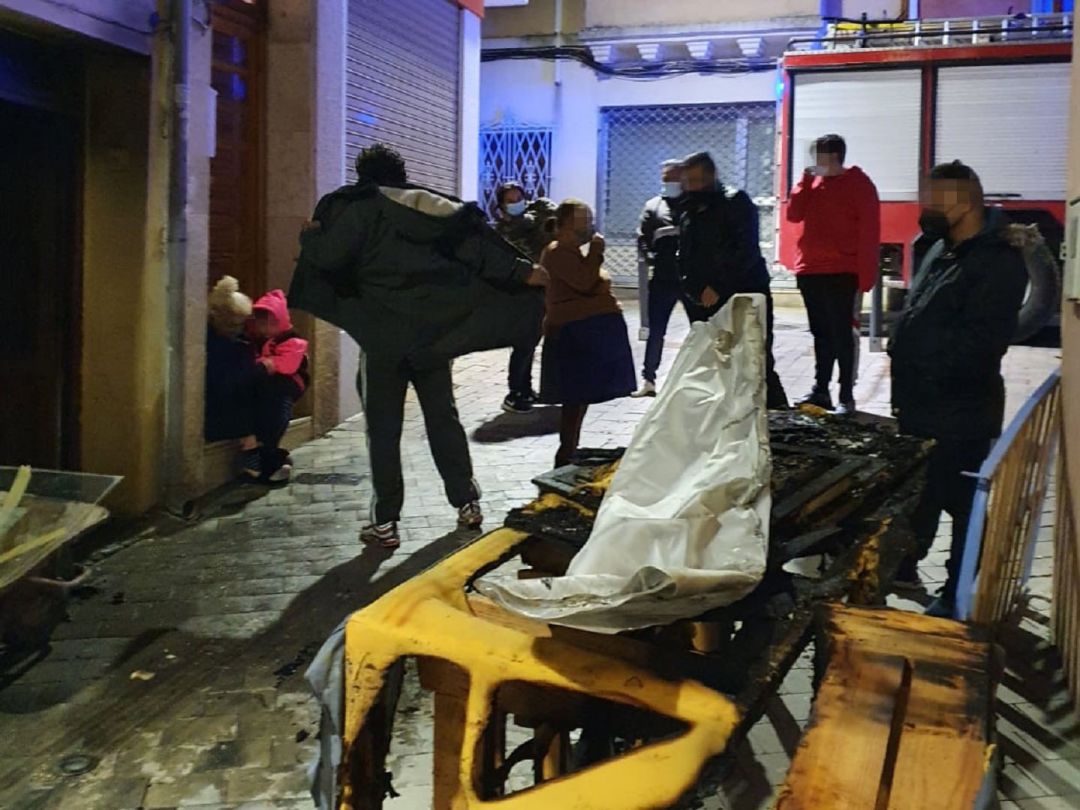 El siniestro se produjo en una vivienda muy céntrica El siniestro se produjo en una vivienda muy céntrica
