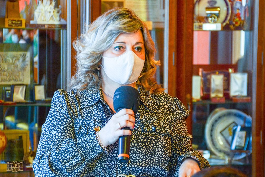 Montse Benito, concejala de igualdad, durante su intervención Montse Benito, concejala de igualdad, durante su intervención