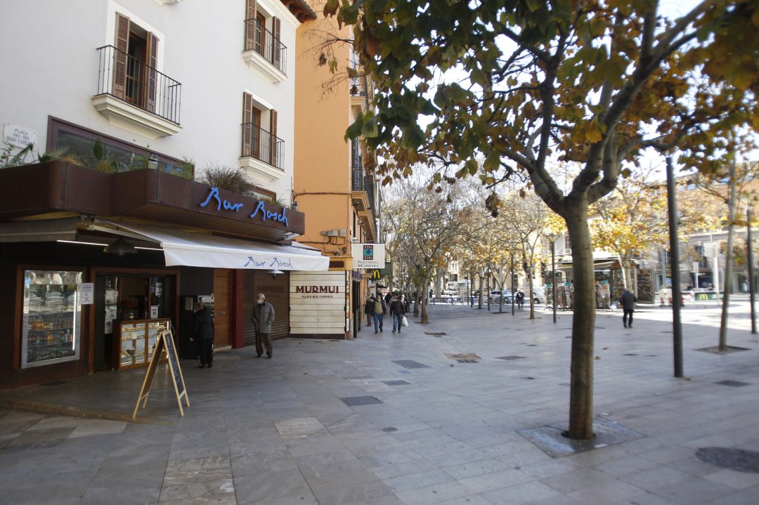 Archivo - Un restaurante cerrado en Palma en enero. Archivo - Un restaurante cerrado en Palma en enero.