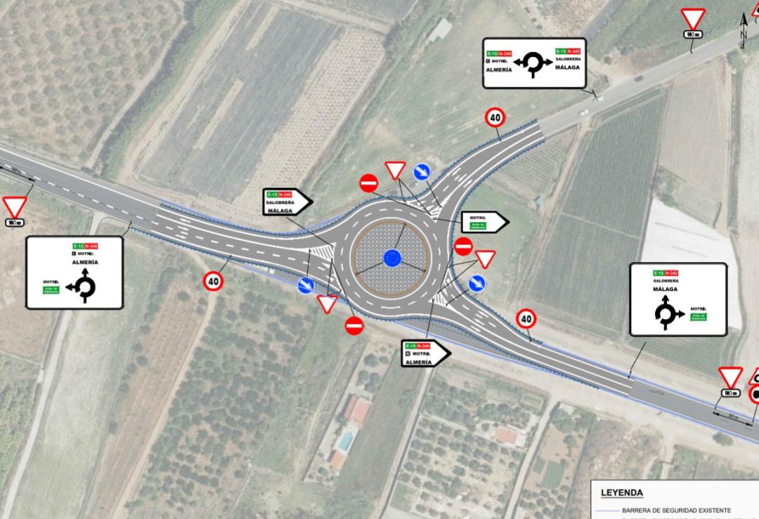 Plano sobre la nueva rotonda de entrada a la ciudad de Motril Plano sobre la nueva rotonda de entrada a la ciudad de Motril