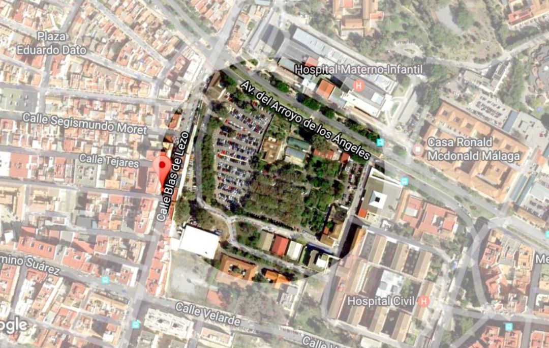 Pastilla de terreno sobre el que se levantar el hospital Pastilla de terreno sobre el que se levantar el hospital