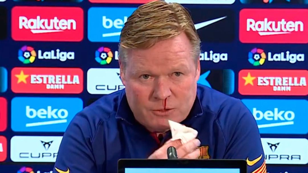 Imagen de Ronald Koeman, en rueda de prensa Imagen de Ronald Koeman, en rueda de prensa