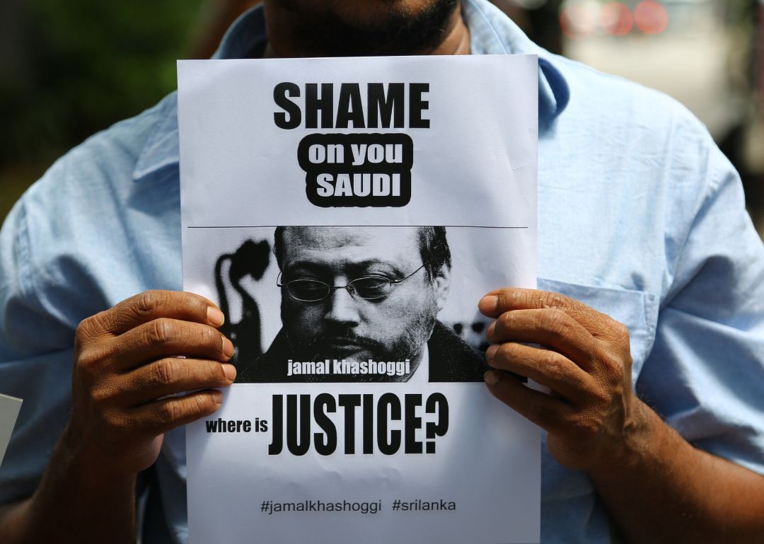 Imagen de archivo de una manifestación en protesta contra el asesinato del periodista saudí Jamal Khashoggi Imagen de archivo de una manifestación en protesta contra el asesinato del periodista saudí Jamal Khashoggi