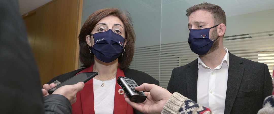 La conselleira Ángeles Vázquez atiende a los medios de comunicación La conselleira Ángeles Vázquez atiende a los medios de comunicación