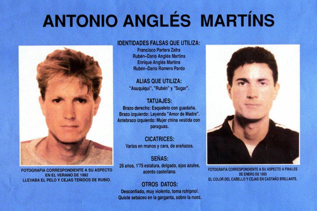 Cartel de busca y captura de Antonio Anglés Cartel de busca y captura de Antonio Anglés
