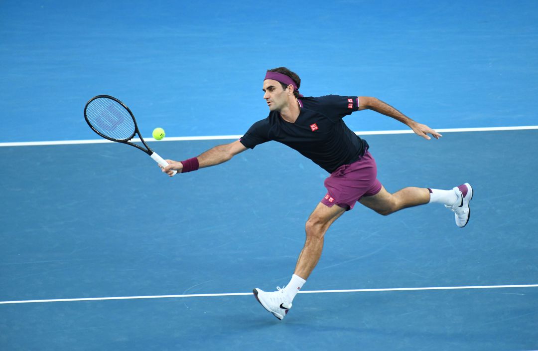Roger Federer en el Open de Australia 2020 contra Djokovic Roger Federer en el Open de Australia 2020 contra Djokovic