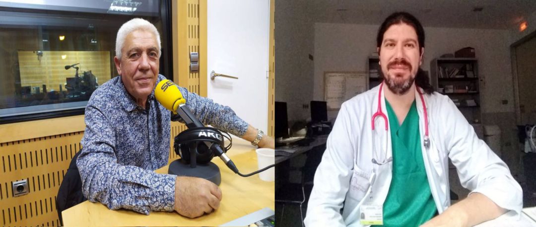 A la izquierda el doctor Martínez a la derecha el doctor Fernández A la izquierda el doctor Martínez a la derecha el doctor Fernández