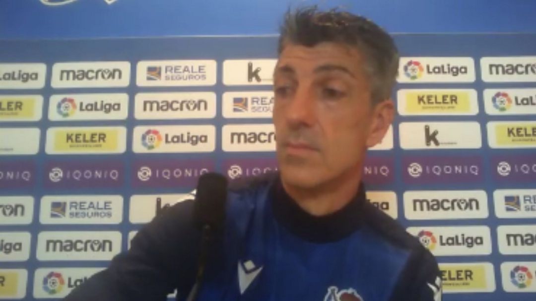 Imanol en un momento de su comparecencia en Zubieta Imanol en un momento de su comparecencia en Zubieta