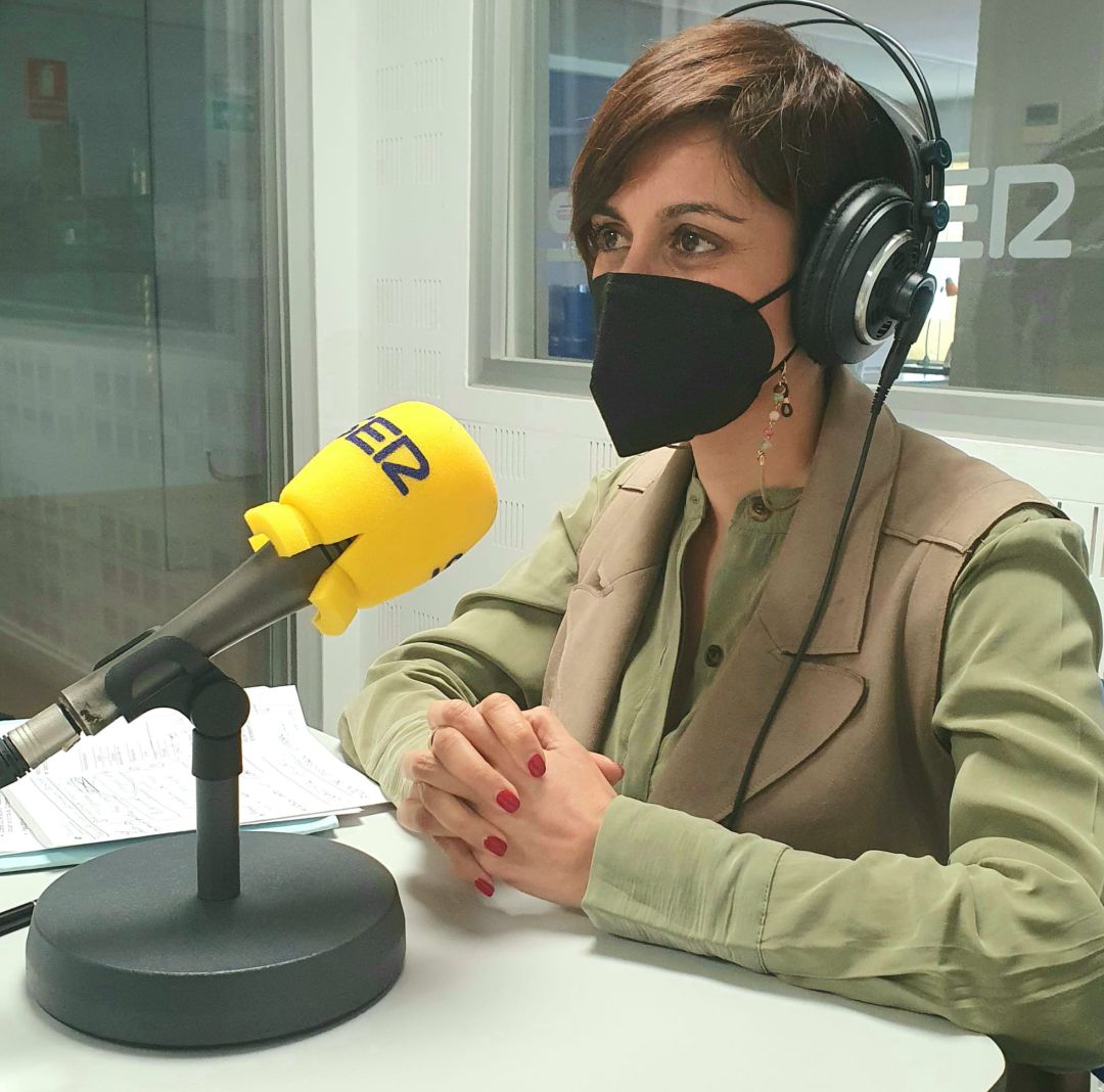 Isabel Rodríguez,en los estudios de Cadena SER Puertollano Isabel Rodríguez,en los estudios de Cadena SER Puertollano