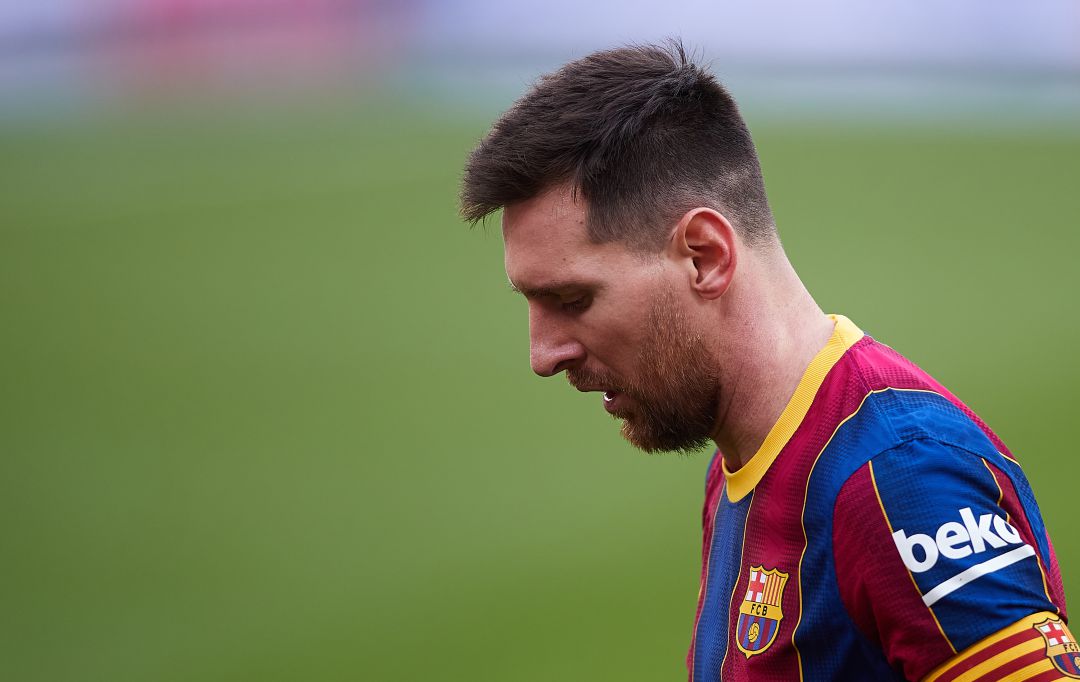 Messi, durante el partido contra el Sevilla. Messi, durante el partido contra el Sevilla.
