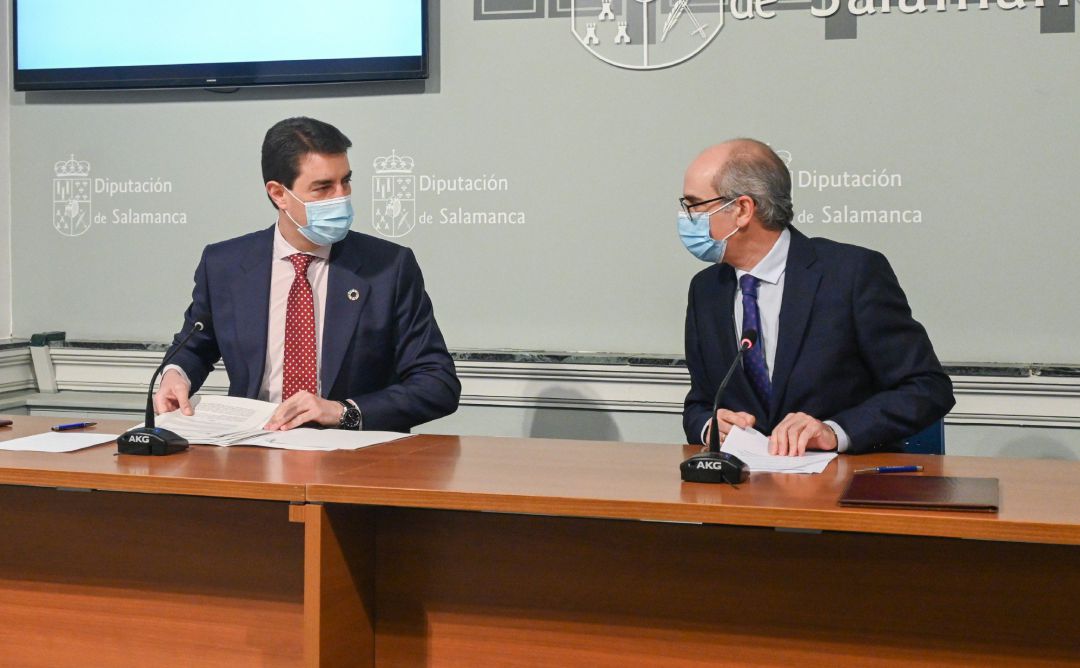 Ángel Ibáñez, Consejero de Presidencia y Javier Iglesias, Presidente Diputación de Salamanca Ángel Ibáñez, Consejero de Presidencia y Javier Iglesias, Presidente Diputación de Salamanca