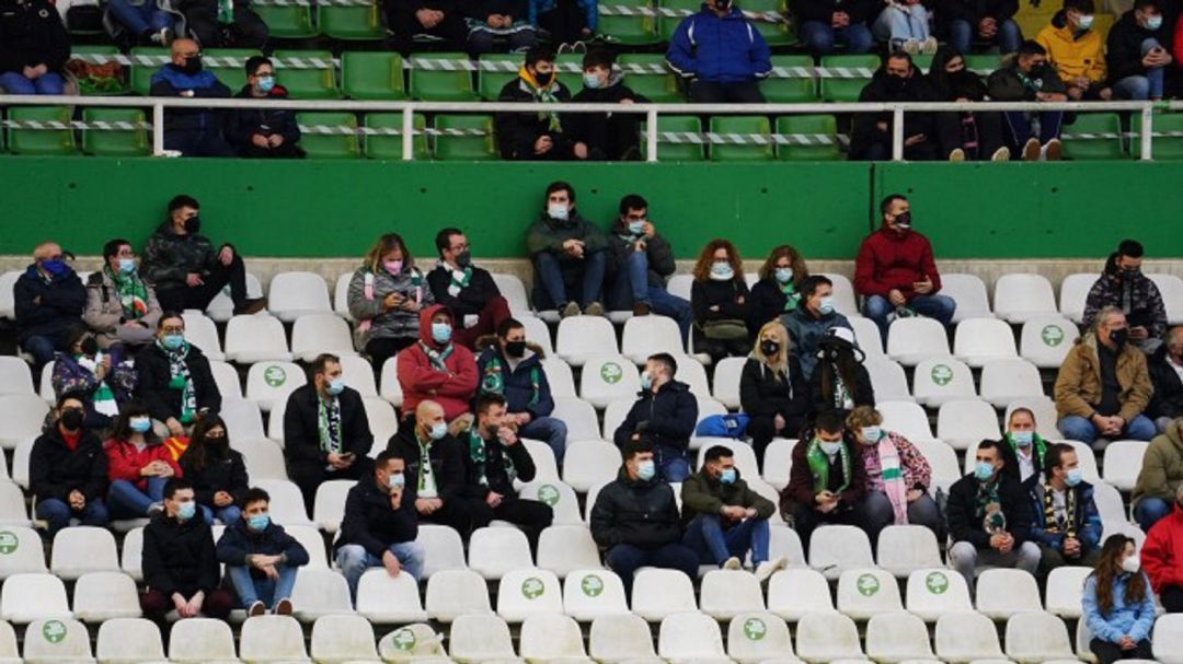 Las gradas de El Sardinero el día del derbi contra el Laredo Las gradas de El Sardinero el día del derbi contra el Laredo