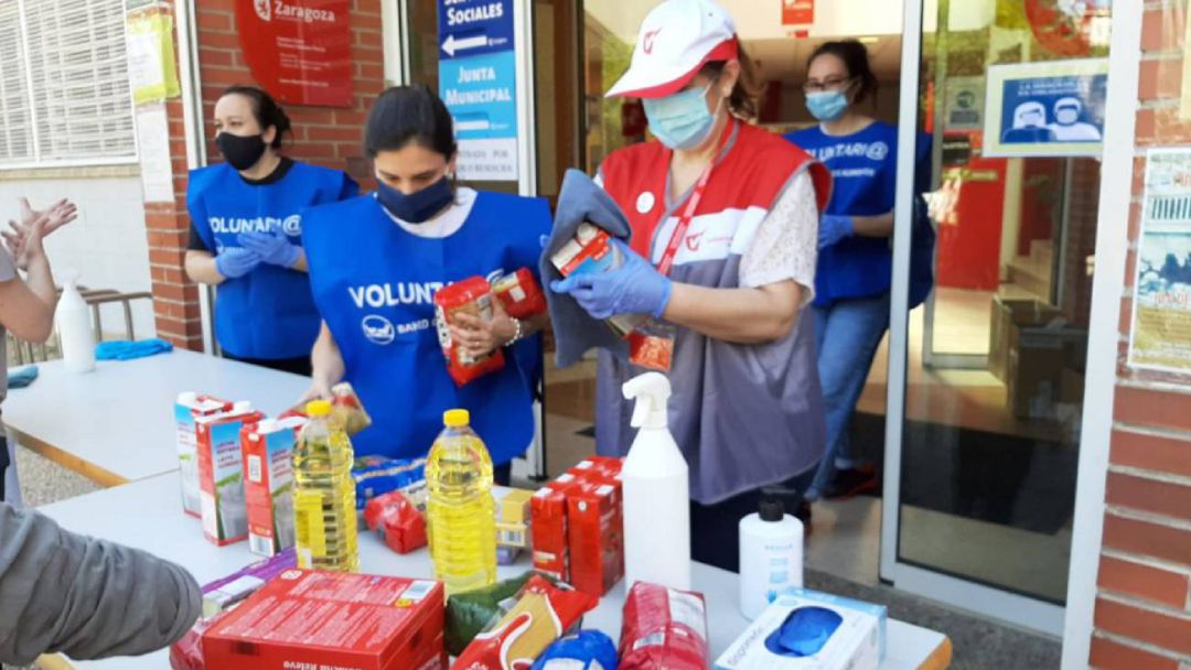 Campaña de recogida de alimentos organizada por el Banco de Alimentos y Radio Zaragoza el pasado mes de junio de 2020 Campaña de recogida de alimentos organizada por el Banco de Alimentos y Radio Zaragoza el pasado mes de junio de 2020