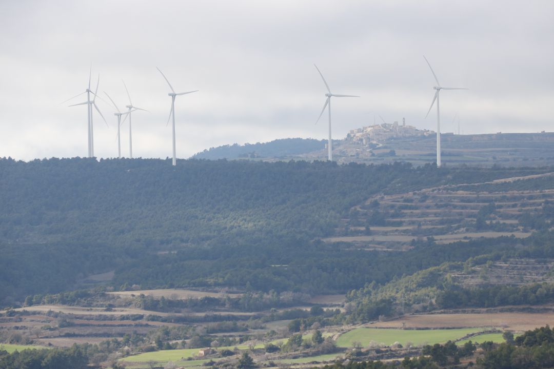 Imatge d'aerogeneradors al terme de Conesa. Imatge d'aerogeneradors al terme de Conesa.