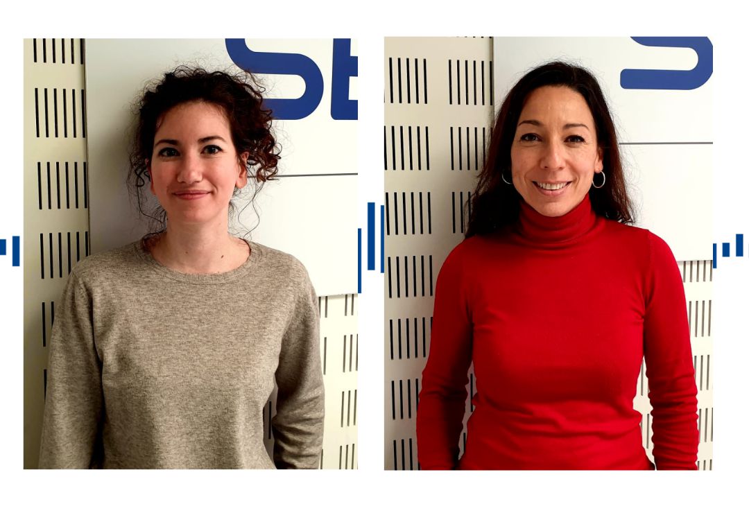 Sara Espinós i Maria Bravo als estudis de Ràdio Reus Sara Espinós i Maria Bravo als estudis de Ràdio Reus