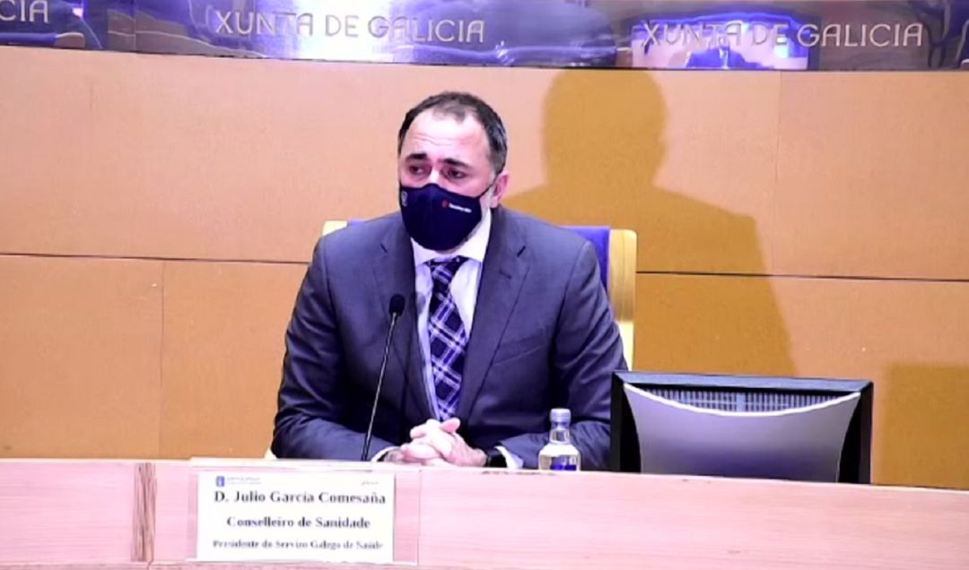 Julio García Comesaña durante la comparecencia del comité clínico Julio García Comesaña durante la comparecencia del comité clínico