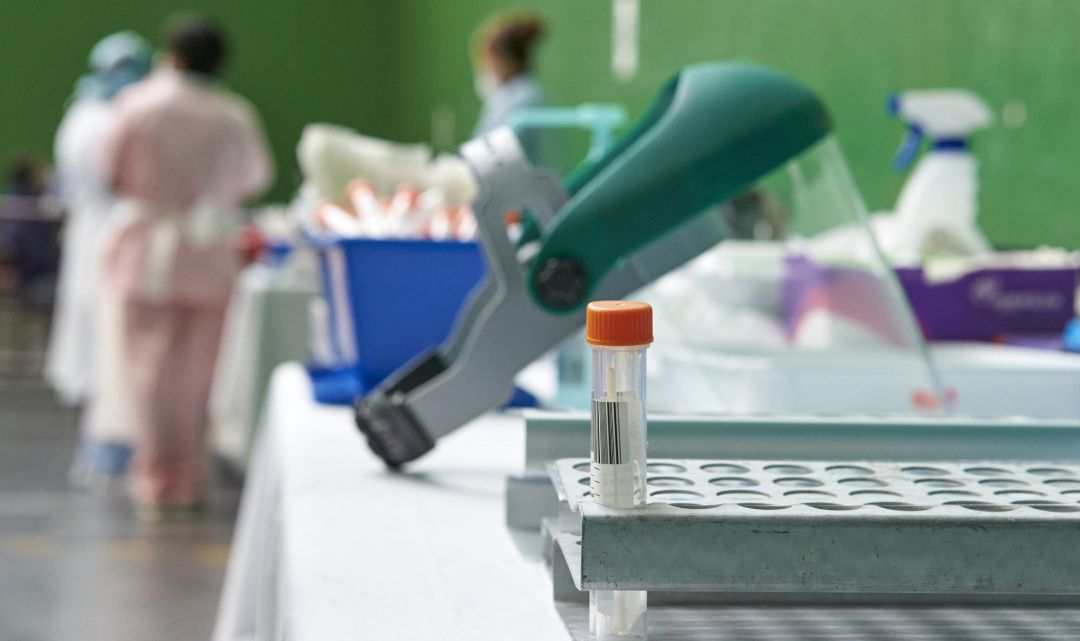 Muestra tras la realización de una prueba PCR Muestra tras la realización de una prueba PCR