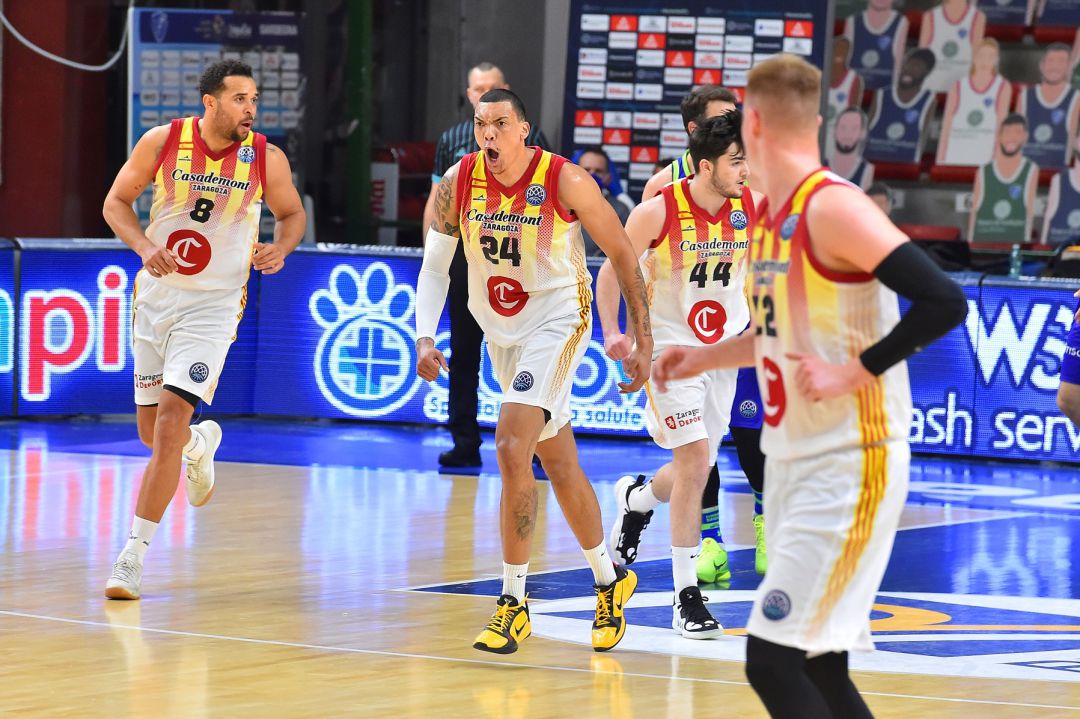 Wiley celebra una canasta ayer contra Sassari Wiley celebra una canasta ayer contra Sassari